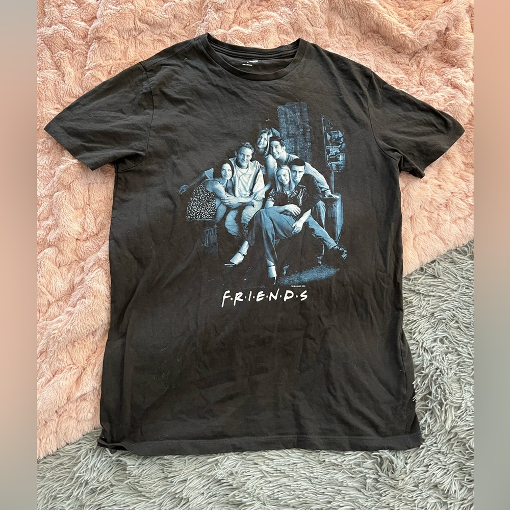 Friends t shirt dark grey wash